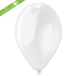 BALÃO DE LÁTEX CRYSTAL#000 TRANSPARENTE  G110 COM 50 UNIDADES -12"