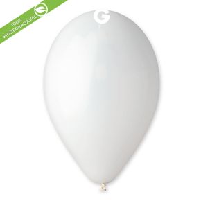 BALÃO DE LÁTEX WHITE#001 G110 COM 50 UNIDADES -12"