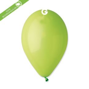 BALÃO DE LÁTEX LIGHT GREEN #011 G110 COM 50 UNIDADES -12"