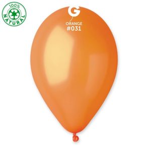 BALÃO DE LÁTEX METÁLICO ORANGE#031 GM110 COM 50 UNIDADES -12''