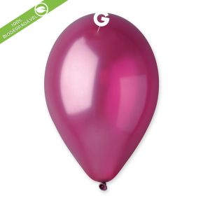 BALÃO DE LÁTEX METÁLICO BURGUNDY#052 GM110 COM 50 UNIDADES -12"