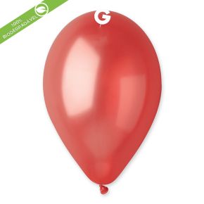 BALÃO DE LÁTEX METÁLICO RED#053 GM110 COM 50 UNIDADES -12"