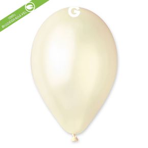 BALÃO DE LÁTEX METÁLICO IVORY#058 GM110 COM 50 UNIDADES -12"