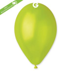 BALÃO DE LÁTEX  METÁLICO LIGHT GREEN#067 GM110 COM 50 UNIDADES -12"