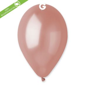 BALÃO DE LÁTEX METÁLICO ROSE GOLD#071 GM110 COM 50 UNIDADES -12"