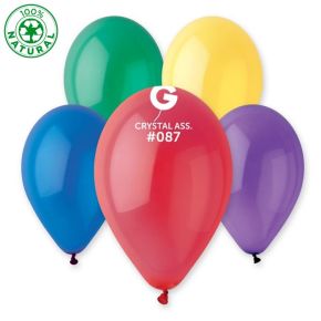 BALÃO DE LÁTEX  CRYSTAL SORTIDAS#087 G110 COM 50 UNIDADES -12''