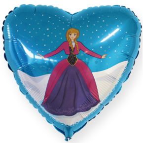 BALÃO METALIZADO PRINCESA DO GELO CORACAO 20" FLEXMETAL