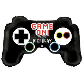 BALÃO METALIZADO GAME CONTROLLER BIRTHDAY 36" GRABO