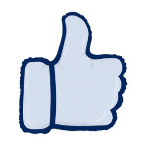 BALÃO METALIZADO THUMBS UP 28" GRABO