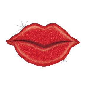BALÃO METALIZADO GLITTER LIPS 39" GRABO