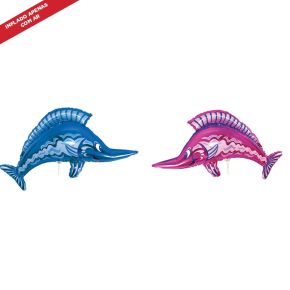 BALÃO METALIZADO PEIXE ESPADA SHAPE 14" FLEXMETAL