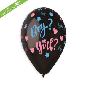 BALÃO DE LÁTEX BOY? GIRL? COM 25 UNIDADES - 13"