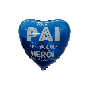 BALÃO METALIZADO MEU PAI E MEU HEROI 18" FUNNY FASHION