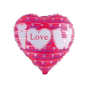 BALÃO METALIZADO I LOVE YOU DECLARACOES 18" FUNNY FASHION