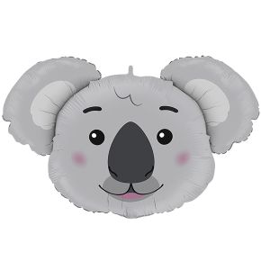 BALÃO METALIZADO KOALA HEAD 37" GRABO