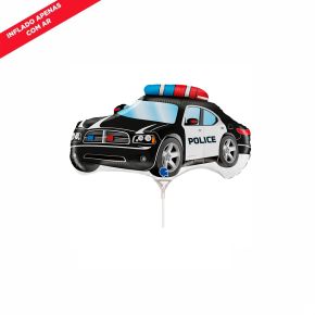 BALÃO METALIZADO MINI POLICE CAR 14" GRABO
