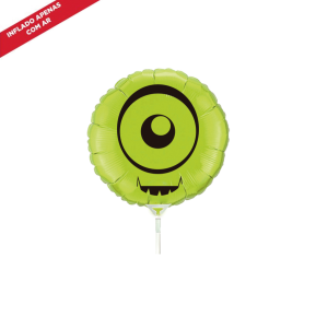 BALÃO METALIZADO HALLOWEEN MOSTRO 9"V FLEXMETAL