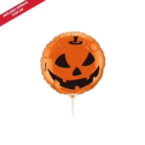 BALÃO METALIZADO HALLOWEEN PUMPKIN 9"V FLEXMETAL