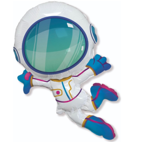 BALÃO METALIZADO ASTRONAUTA SHAPE HSG FLEXMETAL