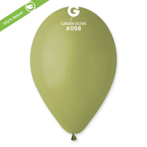BALÃO DE LÁTEX GREEN OLIVE#098 G110 COM 50 UNIDADES -12''