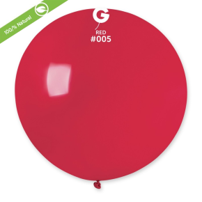 BALÃO DE LÁTEX RED#005 G30 COM 5 UNIDADES -31''