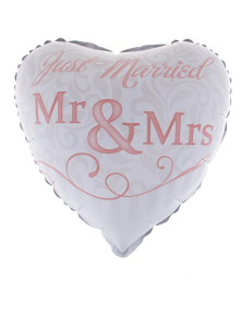 BALÃO METALIZADO JUST MARRIED 18" FUNNY FASHION