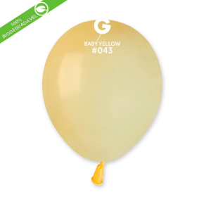 BALÃO DE LÁTEX BABY YELLOW#043 A50 COM 50 UNIDADES - 5''