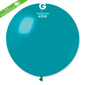 BALÃO DE LÁTEX TURQUIOISE#068 G30 COM 5 UNIDADES - 31''