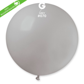 BALÃO DE LÁTEX GREY#070 G30 COM 5 UNIDADES - 31''