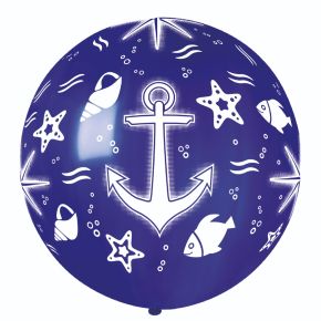 BALÃO DE LÁTEX MARINE AZUL MARINHO GS30 COM 1 UNIDADE - 31''