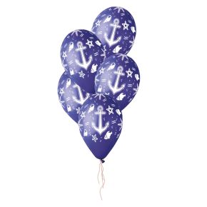 BALÃO DE LÁTEX MARINE AZUL MARINHO GS120 COM 5 UNIDADES -13''