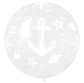 BALÃO DE LÁTEX MARINE CRYSTAL GS30 COM 1 UNIDADE -31''
