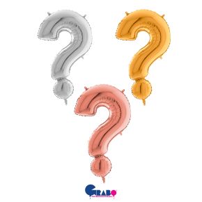 BALÃO METALIZADO PONTO DE INTERROGACAO 26" GRABO