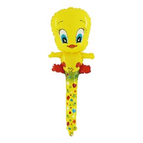 BALÃO METALIZADO SHAKE PATINHO AMARELO 25" GRABO